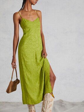 Cross-Back Slip Midi Dress - Excellent Condiiton